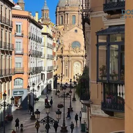 Dos Torres Pilar Suites- Balcones Con Vistas A La Ciudad Zaragoza Exterior photo